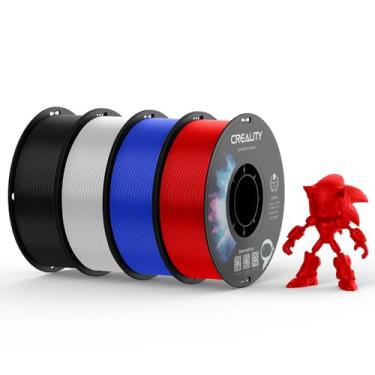 Imagem de Creality Filamento PETG 1,75, filamento de impressora 3D: excelente dureza, alta precisão, precisão dimensional +/- 0,02 mm, carretel de 4 kg (4 kg) serve para a maioria das impressoras 3D FDM, 4 PETG