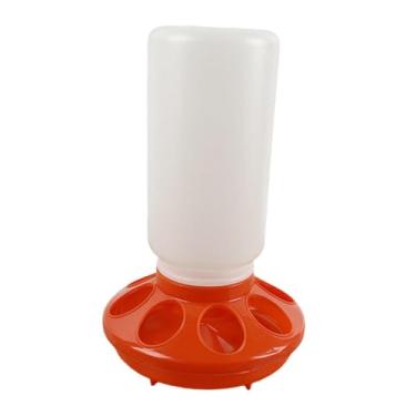 Imagem de Generic Conjunto de comedouro e bebedouro para galinhas, vermelho, acessórios iniciais para galinheiro de quintal, 300 G