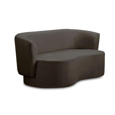 Imagem de Sofá Orgânico Curvo Living 2 Lugares 160 Star Confort Café