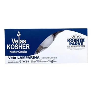 Imagem de Vela Lamparina Kosher 10 unidades - Velas Brilho