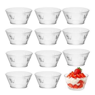 Imagem de Jogo 12 Bowl Taça Sobremesa De Vidro Wolff Lines Butterfly Borboleta 10,5x7cm