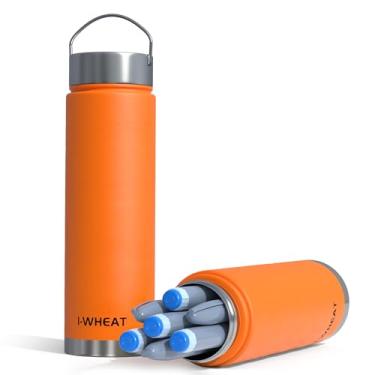 Imagem de 1-WHEAT Estojo de viagem para refrigerador de insulina aprovado pela TSA para 7 canetas resfriador de medicamentos para viagens refrigeradas estojo de viagem, estojo de viagem para diabéticos, bolsas