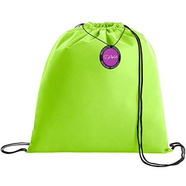 Imagem de Mochila tipo Saco Gym Sack em TNT Premium 37x41cm Cute TopGet (Verde)