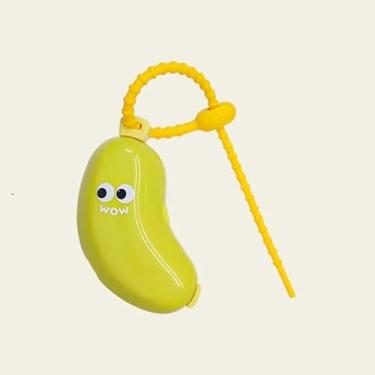 Imagem de Capa protetora de cabeça de escova de dentes banana com compartimento de pasta de dente escova de dentes braçadeira de poeira caixa de armazenamento portátil estilo viagem (verde)