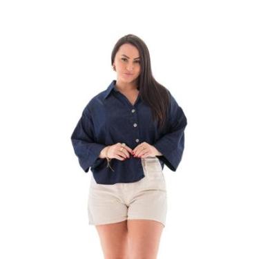 Imagem de Camisa Jeans Feminina Arauto Leve-Feminino