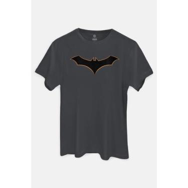 Imagem de Camiseta DC Comics Batman Logo Black - Piticas, G2, Chumbo, Unissex