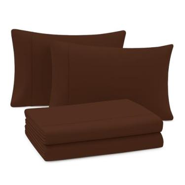 Imagem de Jogo de Cama Microfibra Anti-Alergênico – Toque Aveludado Diversas Cores(Tabaco,Casal Queen 3 Peças)