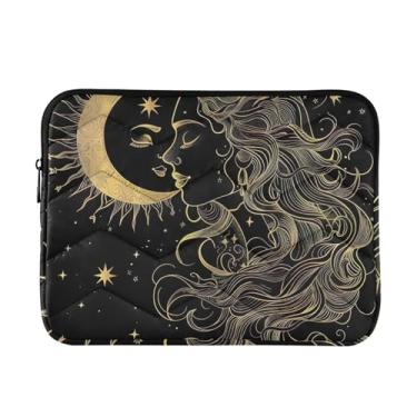 Imagem de Line Art Bolsa feminina fina e leve para laptop, à prova d'água, bolsa de trabalho para laptop para homens e mulheres de 13 a 14 polegadas