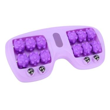 Imagem de Keenso Rolo de Massagem para Pés, Ferramenta Portátil de Reflexologia de Acupressão Dupla Com Design Leve e Resistente para Escritório Doméstico e Uso Em Viagens (Violeta)