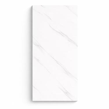 Imagem de Placas Adesivas Mármore 3D Autocolantes Kit com 10 Unidades Revestimento Decorativo Lavável para Parede, Quarto, Sala e Banheiro 30cm x 60cm (Mármore Branco Tradicional, 30cm x 60cm)
