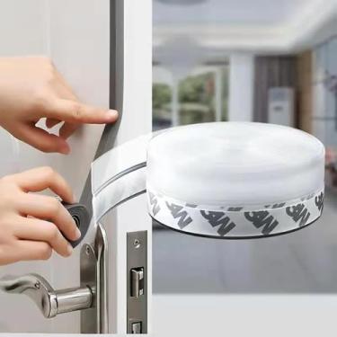 Imagem de Vedação de porta de decapagem de silicone de 90 m, tira de vedação de porta de chuveiro de vidro, fita de vedação de silicone autoadesiva para portas e janelas, espaço para vidro de chuveiro