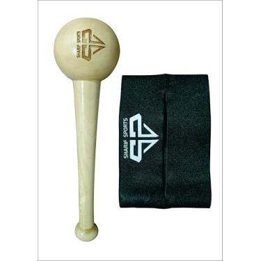 Imagem de Mallet de luva de beisebol de uma peça única (sem junta), marretas de madeira de bordo feitas para luvas de bola para modelar, amaciar e com envoltório de luvas grátis, criam o bolso perfeito, o