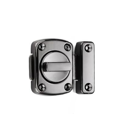 Imagem de Fechadura Trava De Segurança liga de zinco Porta De Aço Inox Tranca Anti Roubo Fácil instalação(preto)