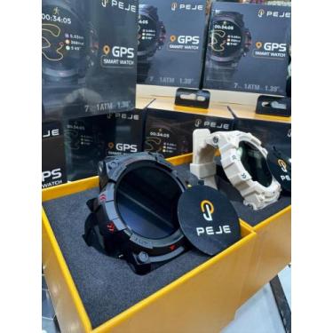 Imagem de Smartwatch PEJE com GPS G01C  Tecnologia,com conexão e notificação str
