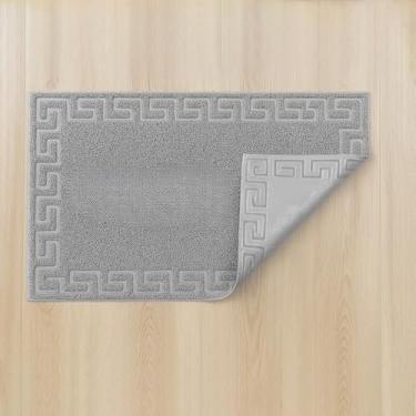 Imagem de Tapete Capacho Antiderrapante para Porta – Vinil Premium em PVC, Opções de 1 a 6 Unidades, 38x58cm(Cinza Claro,1)