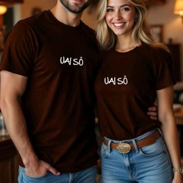 Imagem de Camiseta Feminina Masculina Uai Sô Roça Country Casal Moda Agro, Marro