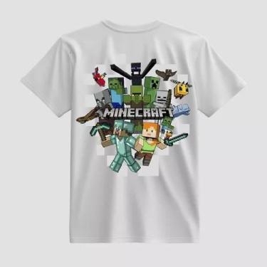 Imagem de Camiseta Minecraft O Filme Estampada 100% Algodão Macia - Dinka, G, Br