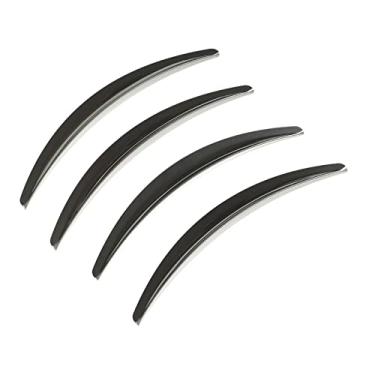 Imagem de Cryfokt O Pára-choque da Roda Alarga a Proteção Resistente a Arranhões Adequada para Modelo 3 2017-2022, 4 Peças de Tiras de Para-lama de Superfície Lisa para Entusiastas de Carros (Cinza)