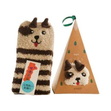 Imagem de Meias De Natal Térmicas Femininas De Veludo Macio E Quente, Meias Gros