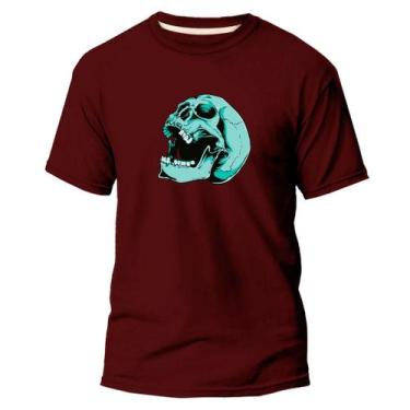 Imagem de Camiseta Algodão Premium Estampa Digital Cranio Caveira - Pavesi, Bord