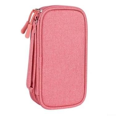 Imagem de Bolsa de armazenamento de cabo de dados, carregador, carregador portátil, celular, disco rígido, pen drive USB, cabo de carregamento, bolsa para fone de ouvido, bolsa organizadora digital, bolsa de