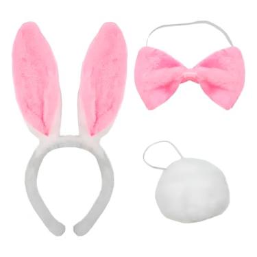 Imagem de Kit Fantasia Coelhinha Completo com Orelhas Tiara Rabinho e Gravata Ideal Festa Carnaval Cosplay