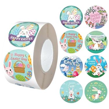 Imagem de 500 Sheets/Roll Bunny Stickers – Multiple Designs for Easter, Journals, Envelopes, Party Gifts, Greeting Cards, and DIY Decorations,C174