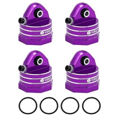 Imagem de TCRC 4PCS Aluminum Shock Caps for 1/8 Traxxas Maxx Slash Upgrades