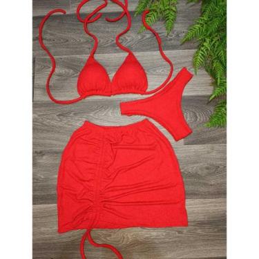 Imagem de Biquíni Com Saia peças Brilhante Premium - Moda Praia - moda quiroz, V
