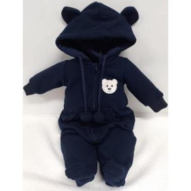 Imagem de Macacão Soft Bebê Menino Inverno C/ Capuz Lessa Kids B9285-Masculino