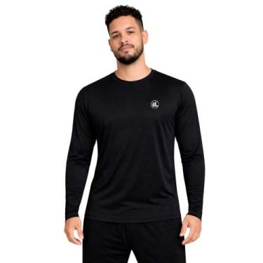 Imagem de Camisa Esporte Legal Nexus Manga Longa Masculina - Preto G, Preto, G