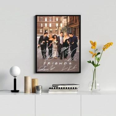 Imagem de Quadro Decorativo Friends Assinaturas 24x18cm Moldura Preta
