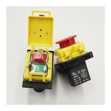 Imagem de CK31 400 VAC Interruptor magnético de travamento automático trifásico, botão de partida de 3 fases, interruptor de máquina de corte WWECCQIJ