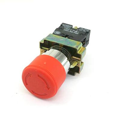 Imagem de Interruptor XB2BS442C Turn to Released 1N/C Interruptor de botão vermelho de emergência de cogumelo