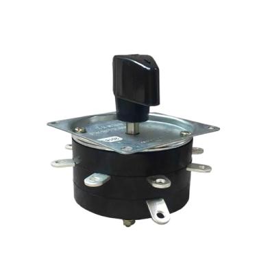 Imagem de Interruptor de soldador KDH-25/1 * 8 contatores 8 posições 1 pólo 9 pinos 25A máquina de solda seletor rotativo pino de latão prata-placa