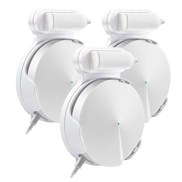 Imagem de Suporte de Parede para Roteador Deco M5 WIFI Instalação Fácil Sem Furar Robusto Esconder Cabo Energia Economia Espaço Design Minimalista Ferramentas ou Danos à Acessório Armazenamento Rede