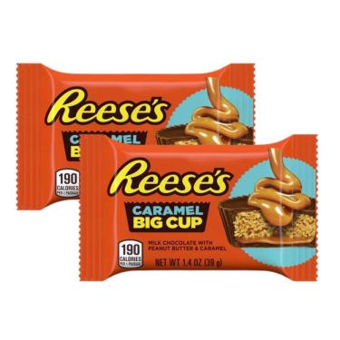 Imagem de Chocolate Reese’s Caramel Big Cup 39g Importado EUA - 2 Unid