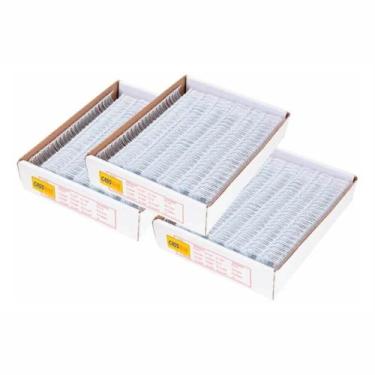 Imagem de Kit Wire-o para encadernação 2x1 branco 5/8 - 7/8 - 1 1/4 125 un - Cas