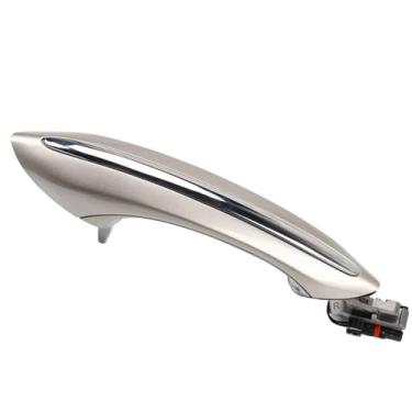 Imagem de Maçaneta de suporte para porta de carro adequada para BMW F02 F10 F06 F07 Carro Exterior Conforto Acesso Maçaneta de porta de substituição sem chave (cinza escuro)