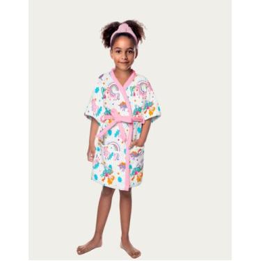 Imagem de Roupão Infantil Menino Algodão Banho Piscina 08 A 12 Anos Kids - Leppe