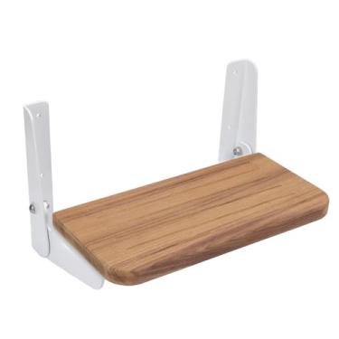Imagem de Generic Liga de Alumínio Emoldurada Dobrável Apoio para Os Pés de Teca Prático Placa de Apoio para Os Pés Dobrável para Leme de Barco Cena aplicável: Sentado No Leme Material: Madeira de Teca + Liga de Alumínio