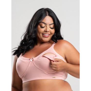 Imagem de Sutiã Básico Amamentação Maternidade sem Bojo Plus Size Confortável Gi