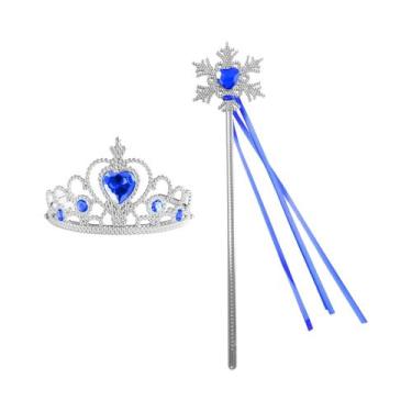 Imagem de Coroa De Princesa Para Meninas, Varinha Mágica, Tiara De Strass Para C
