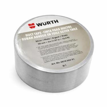 Imagem de Fita Adesiva Silver Tape 50mm X 5m Wurth Cinza Lisa