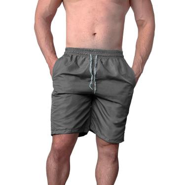 Imagem de Bermuda Masculina Tactel Lisa Academia Caminhada Praia 3 Bolsos-Masculino