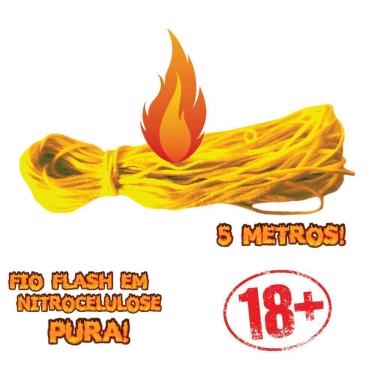 Imagem de Cordao Fio Flash Premium Colorido 5 Metros, Panda Magic Cor Amarelo