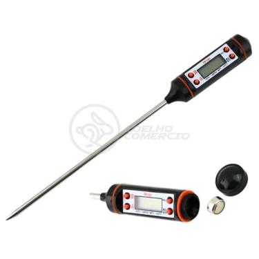 Imagem de Termômetro Culinário Cozinha Digital Mede -50ºc A +300ºc