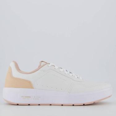 Imagem de Tênis Olympikus Versa Feminino Branco e Rosê, 37