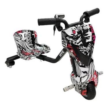 Imagem de Triciclo Elétrico Drift 3 Velocidades Infantil Bluetooth Led Cor Stree