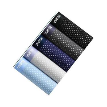 Imagem de Cuecas Boxer Masculinas plus Size De Seda Gelada, Kit Com 5 Peças, Fre